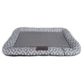 thumbnail image 1 of Contemporary Home Living 34" Gray Border Large Rectangular Lattice Cushion, 1 of 11
