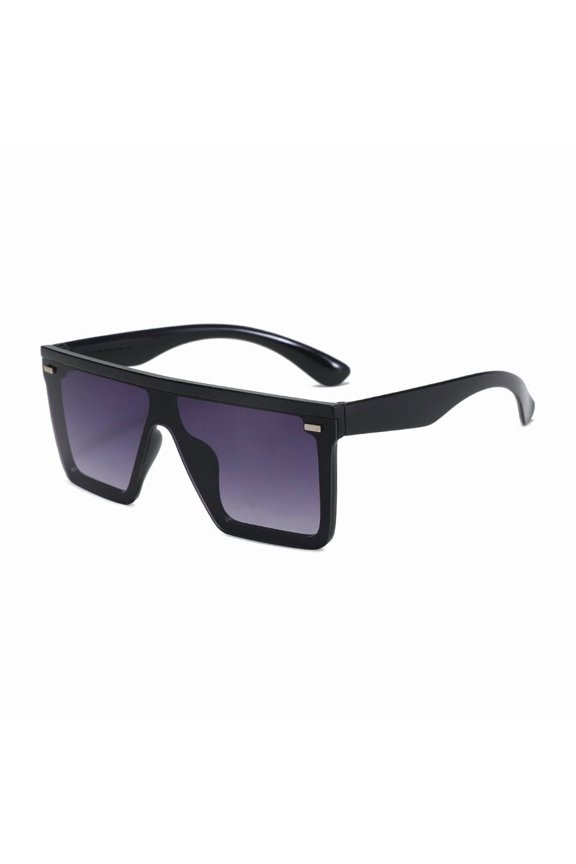 -Border European And American Fashion Personalized High-End One-Piece Large-Frame Sunscreen Glasses, Ins Influencer Glasses
