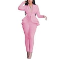 thumbnail image 1 of Border Exclusive Supply Source Women's Clothing European And Fashion Ruffles Air Layer Small Suit Casual Suit Business Suit Women Overalls Women's Dressy Pant Suits Padding Women Junior Business Suit, 1 of 4