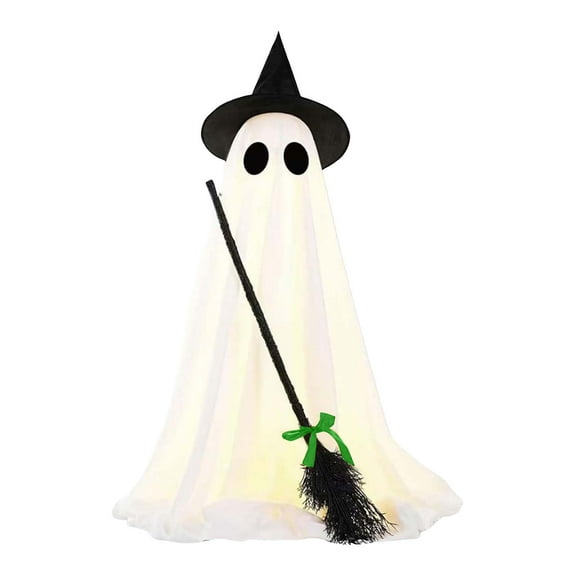 Border Halloween Luminous Decoration Witch Lamp Festival Courtyard Party Garden Ornaments (Bring 2 Batteries By Yourself)