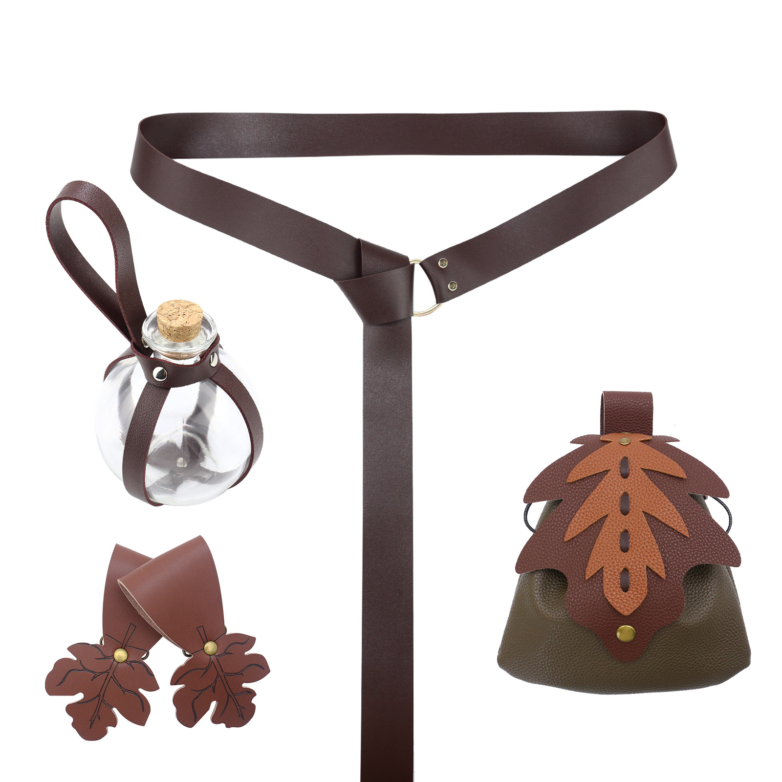 Border Medieval Halloween Costume Accessories suit Viking Belt Skirt