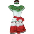 thumbnail image 1 of Border Merchant Girl Toddler Baby Tri-Color Dress Mexico Folklorico 2T-3T, 1 of 4
