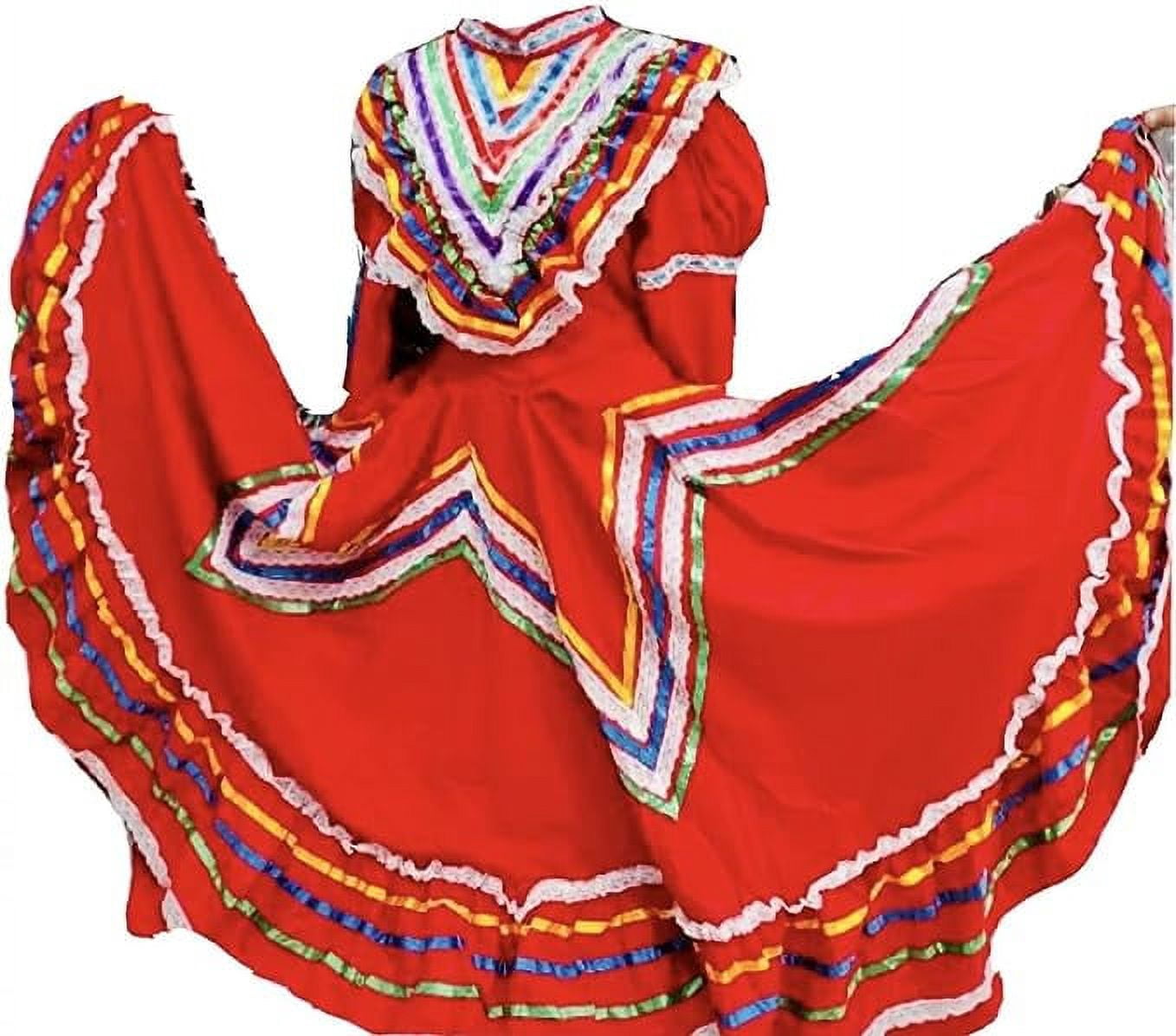 red jalisco dress Red Mexican Jalisco Dress Set Handmade Traditional Folkloric Outfit for Women, Day of the Dead Costume | Mxico Todo Corazn