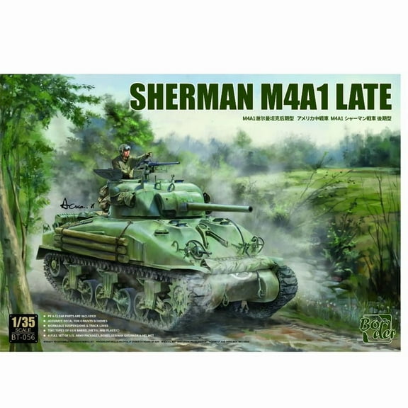 Border Model BT-056 1/35 Sherman M4A1 Late Type Tank Assembly Model
Kit