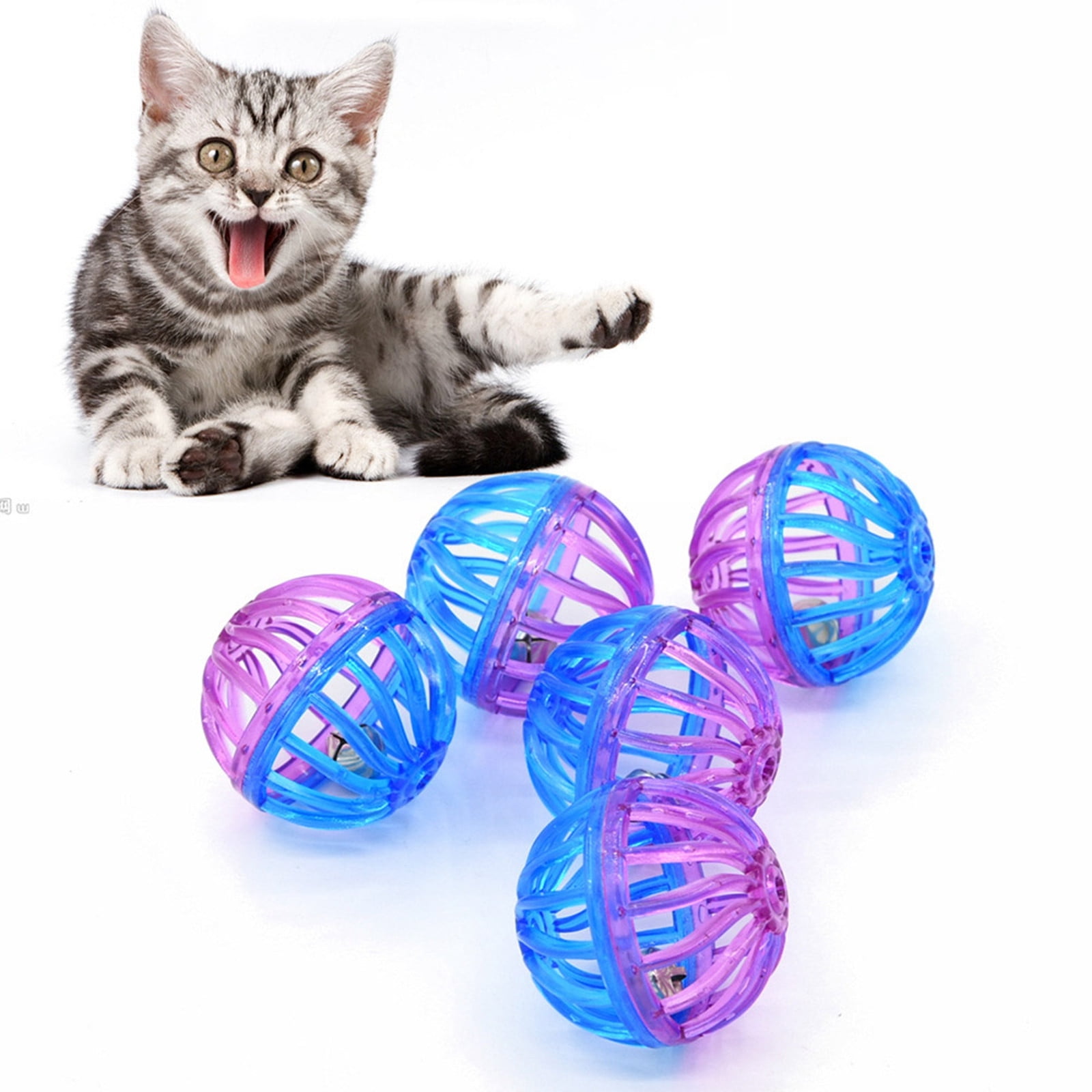 Border Pet Cat Toy Colored Bell Colorful S Small Ring Sound Cat And Dog