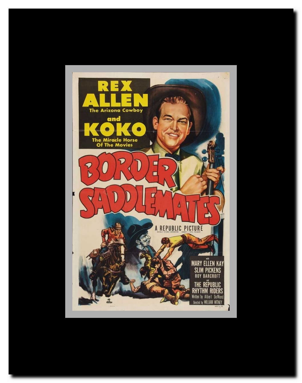 Border Saddlemates Framed Movie Poster