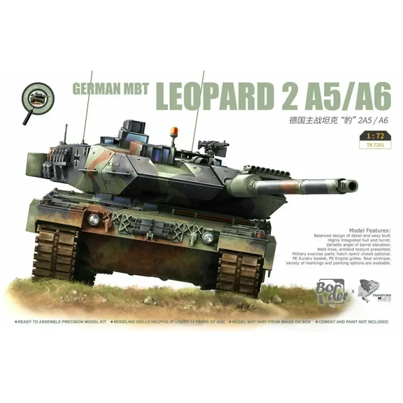 Border TK7201 1/72  MBT Leopard 2A5/A6 Model Kit