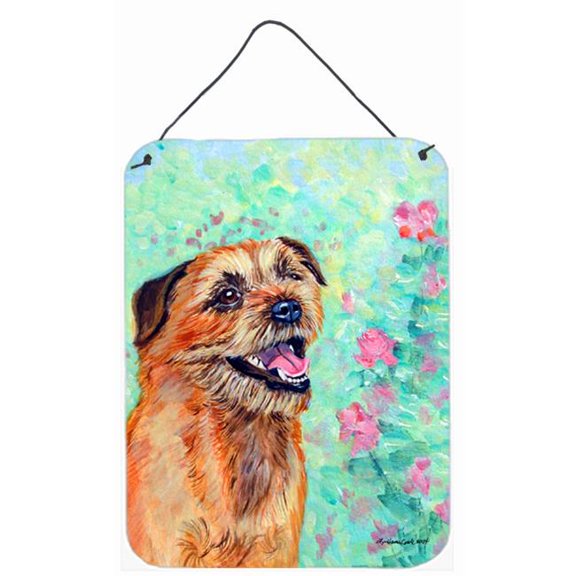 Border Terrier Aluminium Metal Wall Or Door Hanging Prints - 12 x 16 in.