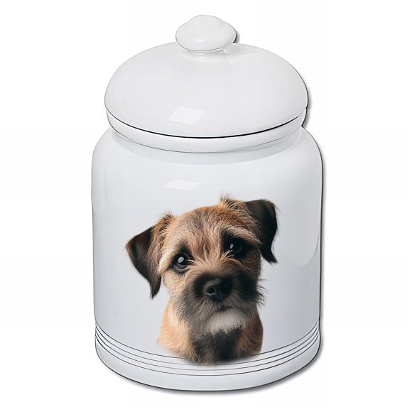 Border Terrier - Best of Breed Dog and Cat Ceramic Treat Jar