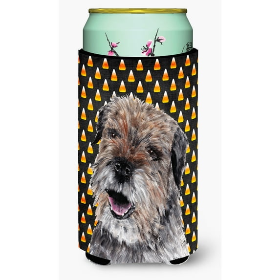 Border Terrier Candy Corn Halloween Tall Boy Hugger