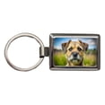 thumbnail image 1 of Border Terrier Dog Photo Metal Rectangle Keychain, 1 of 7
