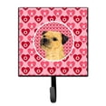 thumbnail image 1 of Border Terrier Hearts Love and Valentines Day Portrait Leash or Key Holder, 1 of 2