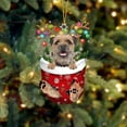 thumbnail image 1 of Border Terrier In Snow Pocket Christmas Ornament, 1 of 3