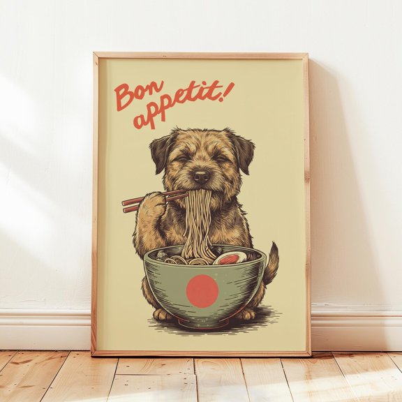 Border Terrier Kitchen Quote Dog Wall Art Home Decor