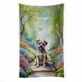 thumbnail image 1 of Border Terrier Spring Path Kitchen Towel, 1 of 5