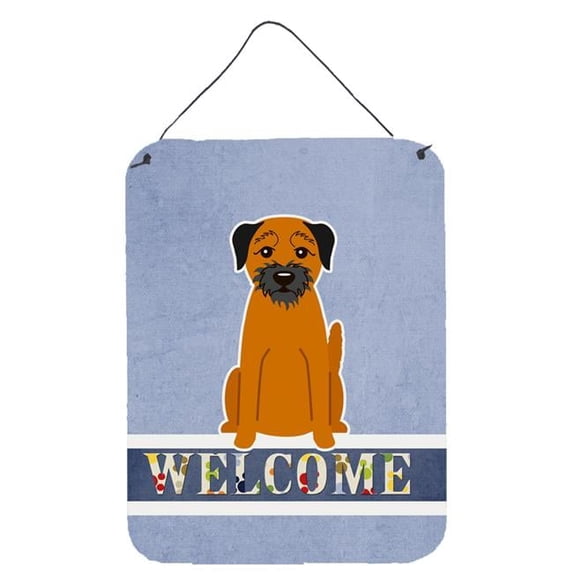 Border Terrier Welcome Wall or Door Hanging Prints