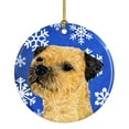 thumbnail image 1 of Carolines Treasures LH9278-CO1 Border Terrier Winter Snowflake Holiday Ceramic Ornament, Multicolor, 1 of 2