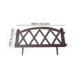 thumbnail image 1 of Border White Plastic Garden Fence, 23.62x10.24x0.39in Spring Decorative Picket Fence for Lawn Yard, 1 of 5