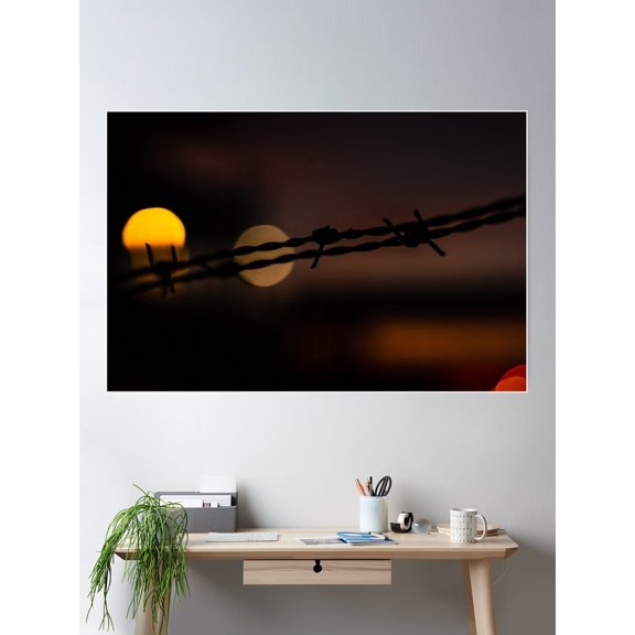 Bordering On The Edge Of Dusk Poster Wall Art, Modern Wall Decor For Living Room Bedroom, 8x12 UNFRAMED