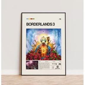 Borderlands 3 Poster Video Game Poster Minimalist Game Print Gaming Room Post POSTER Home Decor Vintage Art Print Haging Poster Cute Birthday Gift Wall Art