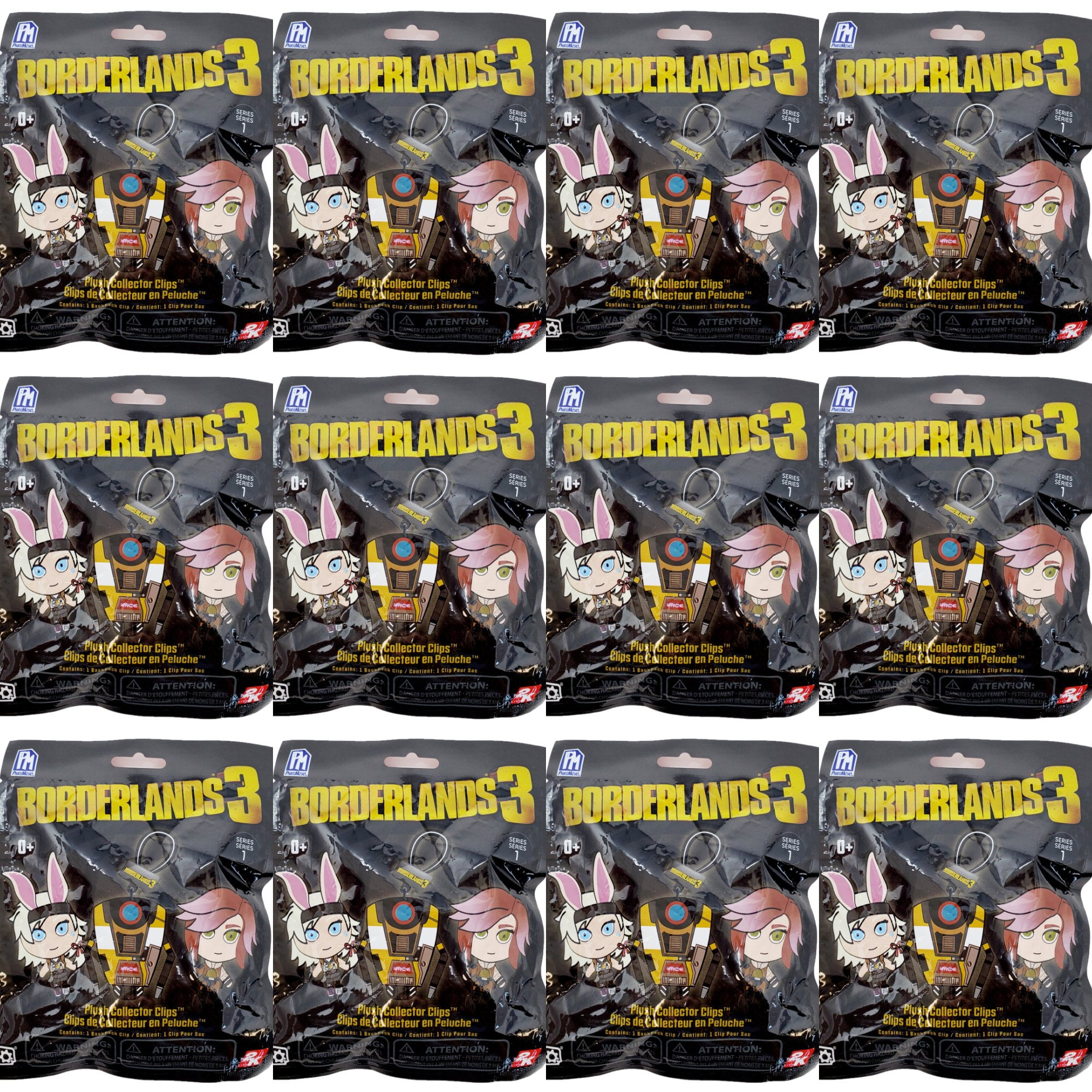 Borderlands 3 Series 1 Plush Collector Clips Lot of 12 Sealed Blind Bags