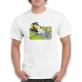 thumbnail image 1 of Borderline Paperwork T-Shirt Men -Wilfred Hildonen Designs, Male Medium, 1 of 4