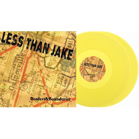 Less Than Jake - Borders & Boundaries 25th Anniversary - Yellow - Music & Performance - Vinyl