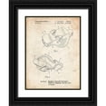 thumbnail image 1 of Borders, Cole 12x14 Black Ornate Wood Framed with Double Matting Museum Art Print Titled - PP851-Vintage Parchment Fox 40 Coachs Whistle Patent Poster, 1 of 4