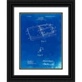 thumbnail image 1 of Borders, Cole 12x14 Black Ornate Wood Framed with Double Matting Museum Art Print Titled - PP1007-Faded Blueprint Rat Trap Patent Print, 1 of 4