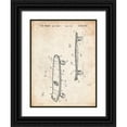 thumbnail image 1 of Borders, Cole 12x14 Black Ornate Wood Framed with Double Matting Museum Art Print Titled - PP119-Vintage Parchment Setting Type Patent Poster, 1 of 4