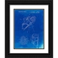 thumbnail image 1 of Borders, Cole 12x14 Black Ornate Wood Framed with Double Matting Museum Art Print Titled - PP239-Faded Blueprint Golf Walking Bag Patent Poster, 1 of 4