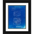 thumbnail image 1 of Borders, Cole 12x14 Black Ornate Wood Framed with Double Matting Museum Art Print Titled - PP791-Faded Blueprint Easy Bake Oven Patent Poster, 1 of 4