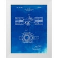 thumbnail image 1 of Borders, Cole 12x14 White Modern Wood Framed Museum Art Print Titled - PP837-Faded Blueprint Ford Crank and Pitman, 1 of 4