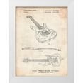 thumbnail image 1 of Borders, Cole 12x14 White Modern Wood Framed Museum Art Print Titled - PP888-Vintage Parchment Ibanez Pro 540RBB Electric Guitar Patent Poster, 1 of 4
