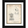 thumbnail image 1 of Borders, Cole 15x18 Black Ornate Wood Framed with Double Matting Museum Art Print Titled - PP998-Vintage Parchment Porter Cable Palm Grip Sander Patent Poster, 1 of 4