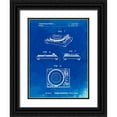 thumbnail image 1 of Borders, Cole 15x18 Black Ornate Wood Framed with Double Matting Museum Art Print Titled - PP1028-Faded Blueprint Sansui Turntable 1979 Patent Poster, 1 of 4