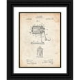 thumbnail image 1 of Borders, Cole 15x18 Black Ornate Wood Framed with Double Matting Museum Art Print Titled - PP162- Vintage Parchment Pencil Sharpener Patent Poster, 1 of 4