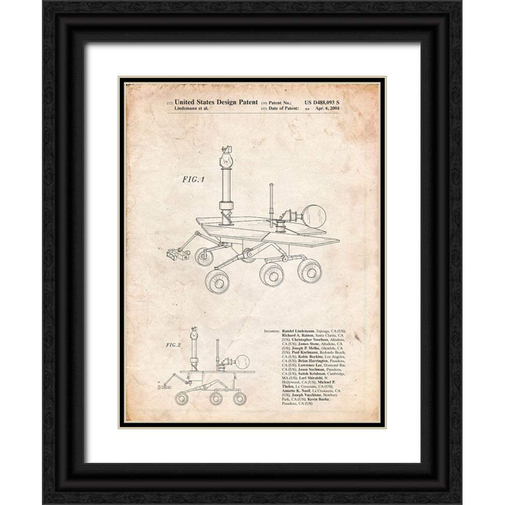 Borders, Cole 15x18 Black Ornate Wood Framed with Double Matting Museum ...