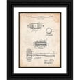 thumbnail image 1 of Borders, Cole 15x18 Black Ornate Wood Framed with Double Matting Museum Art Print Titled - PP85-Vintage Parchment Gavel 1953 Patent Poster, 1 of 4