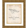 thumbnail image 1 of Borders, Cole 15x18 Gold Ornate Wood Framed with Double Matting Museum Art Print Titled - PP1087-Vintage Parchment Teeter Totter Poster, 1 of 4