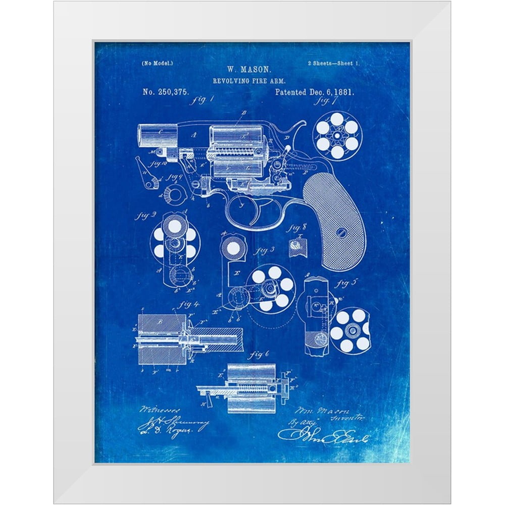Borders, Cole 15x18 White Modern Wood Framed Museum Art Print Titled ...
