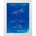 thumbnail image 1 of Borders, Cole 15x18 White Modern Wood Framed Museum Art Print Titled - PP983-Faded Blueprint Paper Airplane Patent Poster, 1 of 4