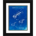 thumbnail image 1 of Borders, Cole 19x24 Black Ornate Wood Framed with Double Matting Museum Art Print Titled - PP484-Faded Blueprint Stacking Measuring Cups Patent Poster, 1 of 4