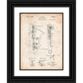 thumbnail image 1 of Borders, Cole 19x24 Black Ornate Wood Framed with Double Matting Museum Art Print Titled - PP156- Vintage Parchment Selmer 1937 Saxophone Poster, 1 of 4
