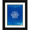 thumbnail image 1 of Borders, Cole 19x24 Black Ornate Wood Framed with Double Matting Museum Art Print Titled - PP838-Faded Blueprint Ford Crank Shaft 1920 Patent Poster, 1 of 4