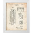 thumbnail image 1 of Borders, Cole 19x24 White Modern Wood Framed Museum Art Print Titled - PP1088-Vintage Parchment Telephone Booth Patent Poster, 1 of 4