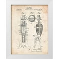 thumbnail image 1 of Borders, Cole 19x24 White Modern Wood Framed Museum Art Print Titled - PP12-Vintage Parchment Explosive Missile Patent Poster, 1 of 4