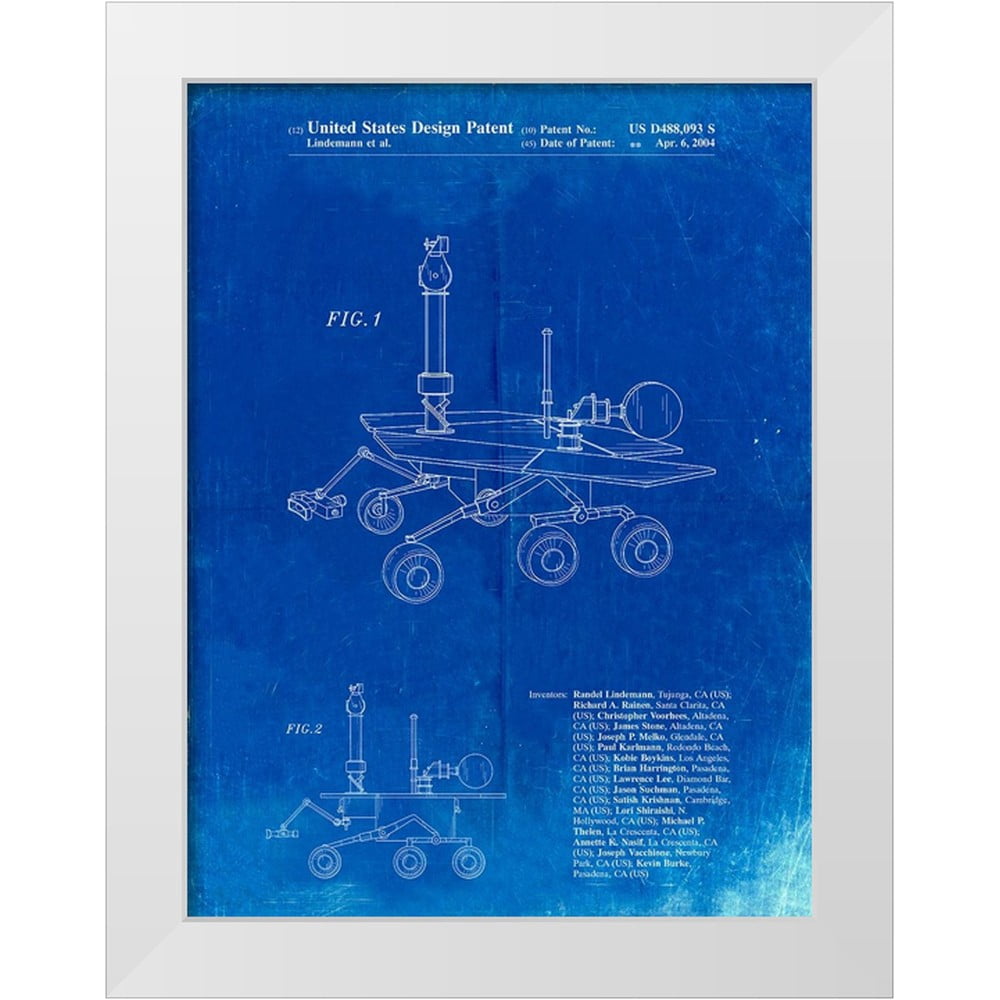 Borders, Cole 19x24 White Modern Wood Framed Museum Art Print Titled ...
