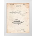 thumbnail image 1 of Borders, Cole 19x24 White Modern Wood Framed Museum Art Print Titled - PP595-Vintage Parchment Curling Iron 1925 Patent Poster, 1 of 4