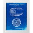 thumbnail image 1 of Borders, Cole 19x24 White Modern Wood Framed Museum Art Print Titled - PP730-Faded Blueprint Beer Keg Patent Poster, 1 of 4